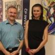 Jiří Konečný a Lenka Jurečková na vernisáži (foto:rb)